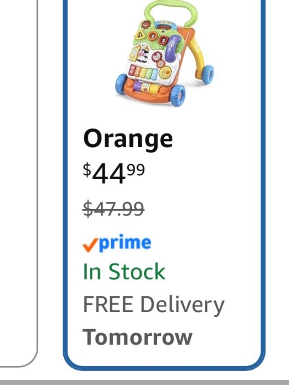 Vtech Sit-to-Stand Learning Walker - Multicolor Baby Activity Walker - Picture 4 of 4